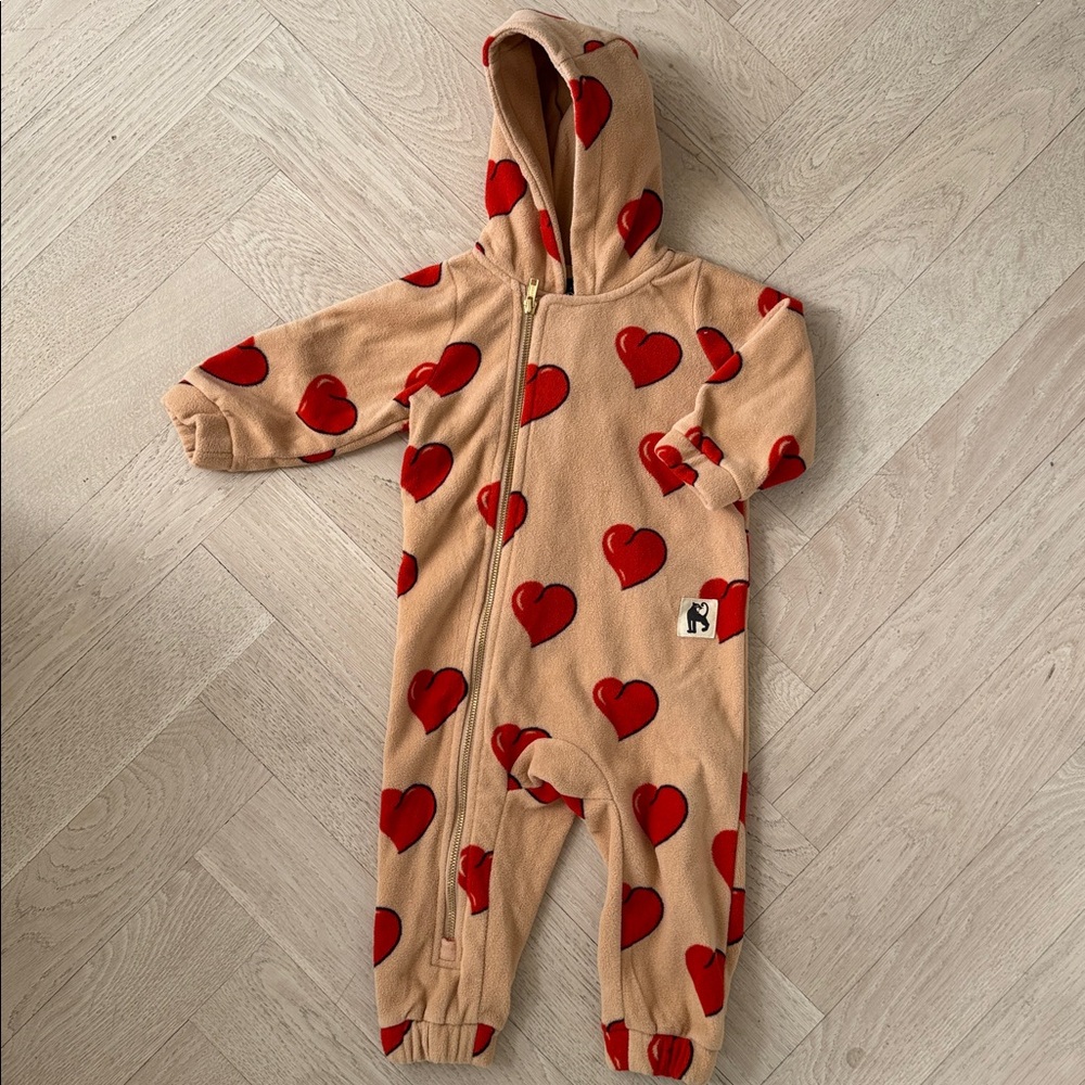 Mini Rodini Red Heart Kids One Piece
